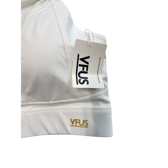 VFUS Womens High Support White Zip Front Sports Bra XXL - Picture 3 of 6